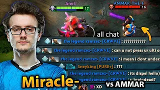 When MIRACLE meets AMMAR in lane and he starts ALL Chatting the whole game