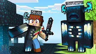 ¡PASO Minecraft PERO los WARDEN me AYUDAN! 😂🌌💀 SILVIOGAMER MINECRAFT PERO