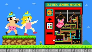 GameUp: Super Mario and Peach Shopping Clothes in Vending Machine Maze Mayhem