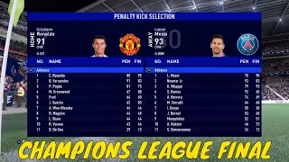 Manchester United vs PSG Champions League Final Penalty Shootout FIFA 22