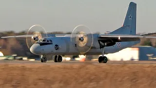 An-26-Beautiful landing with blurred propellers + pilot talks / Kubinka airfield 2020