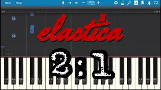 Elastica - 2:1 - Synthesia Piano Tutorial