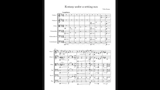 “Ecstasy under a setting sun” for string Orchestra, op.8 (179)￼