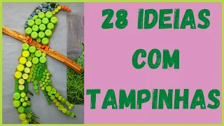 28 ideias Com TAMPINHAS DE GARRAFA PET