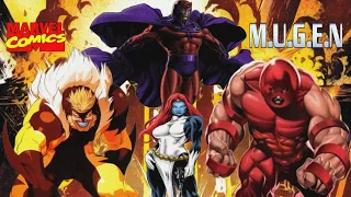 MUGEN Tag Team Arcade Gameplay - Magneto, Mystique, Sabretooth & Juggernaut