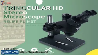 RELIFE RL-M3T Trinocular HD Stereo Microscope