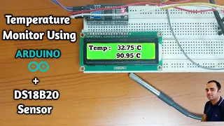 How to Use DS18B20 Temperature Sensor with Arduino | Arduino Projects