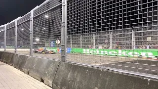 Formula 1, Singapore GP 2022, Turn 5, Race Start