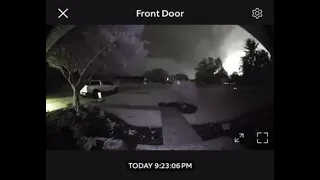 Potential tornado caught on camera in Oxford Tuesday night