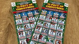 🎄 NEW 12 Pays of Christmas Scratch Cards 🎄 #scratchcards #newscratchcards
