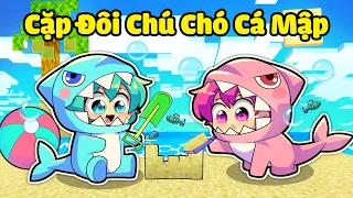 YUMMIE CHÚ CHÓ CÁ MẬP BẤT NGỜ KHI GẶP HIHA CHÚ CHÓ CÁ MẬP TRONG MINECRAFT*CẶP ĐÔI EM BÉ CÁ MẬP CUTE❤