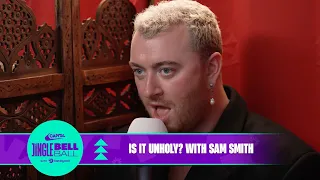 Sam Smith Plays 'Is It Unholy?' With Hilarious Results (Backstage at Capital's Jingle Bell Ball)