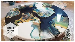 Dutch Pour / Acrylic Pouring Techniques / Color Split