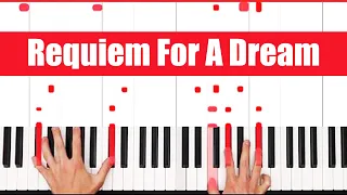 Requiem For A Dream Piano Tutorial cover Hard Slow