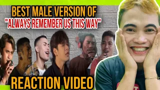 BEST MALE VERSION "ALWAYS REMEMBER US THIS WAY" LADY GAGA | REACTION VIDEO