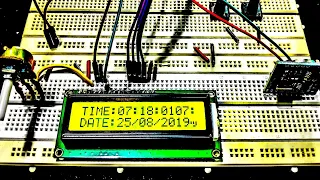 Arduino DS1307 Real Time Clock and LCD Display with code