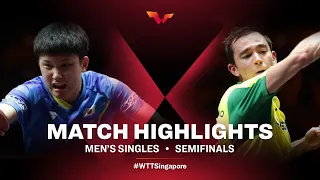 Tomokazu Harimoto vs Hugo Calderano | WTT Cup Finals Singapore 2021 | MS | SF