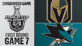 04/23/19 First Round, Gm7: Golden Knights @ Sharks