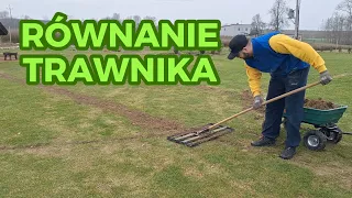 Niwelacja, równanie zagłębień - Jak wyrównać powierzchnię TRAWNIKA? Wiosenne porządki