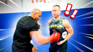 Taking A Punch From HeavyWeight UFC Fighter Ciryl Gane!