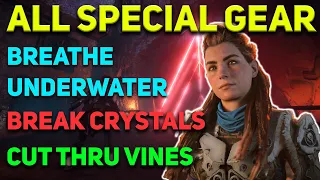 Horizon Forbidden West - How to Get All Special Gear (Breathe Underwater, Break Crystals, Cut Vines)