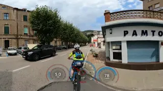 30 minute Virtual Cycling 360° VR Fat Burning Workout Coast Road Spain Garmin Part 2