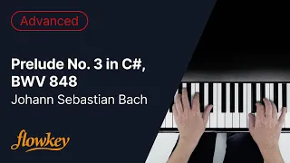 Prelude No. 3 in C#, BWV 848 - Johann Sebastian Bach (Piano Tutorial)