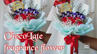 fragrance flower & chocolate Bouquet tutorial idea