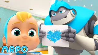 Art ATTACK!!! | Oddbods | Christmas Cartoons for Kids!