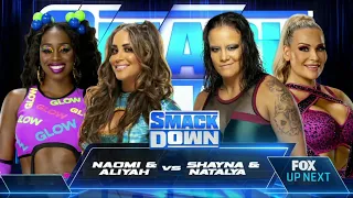 Naomi & Aliyah Vs Shayna Baszler & Natalya - WWE Smackdown 19/11/2021 (En Español)