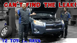 Mystery oil leak on this '12 Toyota RAV4. Why can't the CAR WIZARD find it?!?