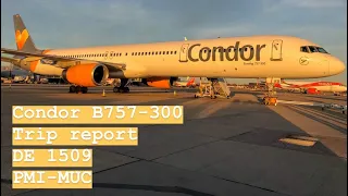 ✈ Condor B757-300 | Palma - Munich | Amazing engine roar | Trip Report ✈