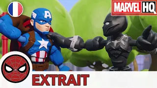 Hasbro Marvel Bend and Flex | Cap et Black Panther les exercices de l'héroïsme ! | EXTRAIT #4