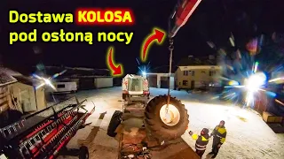 Kombajn Rostselmash Vector 425 rozładowany 👉 pod osłoną nocy [Korbanek]