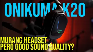 Onikuma k20 Gaming Headset Review!