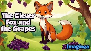 The Clever Fox and the Grapes | English cartoon | Panchatantra moral story for kids | Imaginea