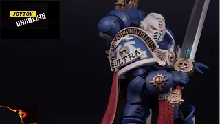 ULTRAMARINES: PRIMARIS CAPTAIN 40K 1/18 figure unboxing JoyToy JT3297