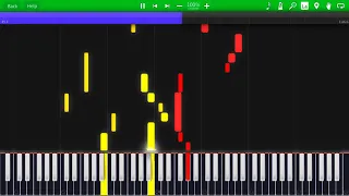 J.S. Bach - Sinfonia No. 3 in D major (BWV 789) [Synthesia Tutorial]