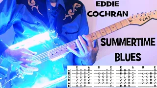 Eddie Cochran Summertime Blues Rockabilly Guitar Lesson with Chords and TAB Tutorial