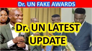 Dr. Kwame Fordjour Presenting Fake Award to Honorable Alban Bagbin