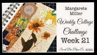 Week 21 2022 Margarete Miller Collage Challenge | #2022cwp21 | #2022planner21 | #gluebook #collage