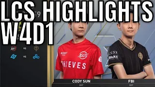 LCS Highlights ALL GAMES Week 4 Day 1 Summer 2020 - 100 vs GGS, CLG vs C9