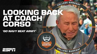 Coach Corso got emotional looking back at his Navy days 🥹 | College GameDay