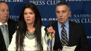 Ukranian star & activist Ruslana speaks at the National Press Club - Mar. 5, 2014