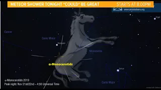 The west coast probably won't see the 'Unicorn meteor storm' Thursday night