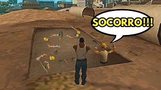 O QUE ACONTECE se o CJ ENTERRAR todos os peões da missão DECONSTRUCTION - GTA SAN ANDREAS