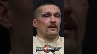 EMOTIONAL Usyk in tears after BEATING Tyson Fury!