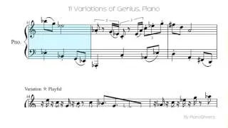 11 Variations of Genius [Piano Solo]
