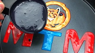 MTM Logo Biggest Pancake Art