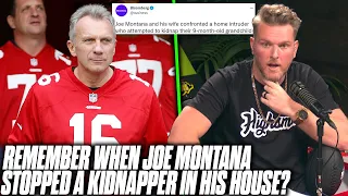 People Forget Joe Montana Stopped Actual Kidnapping With A Football? | Pat McAfee Reacts